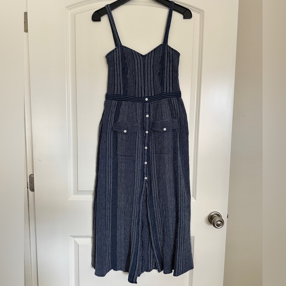 Women’s Navy Blue with White Stitching Dress Size S